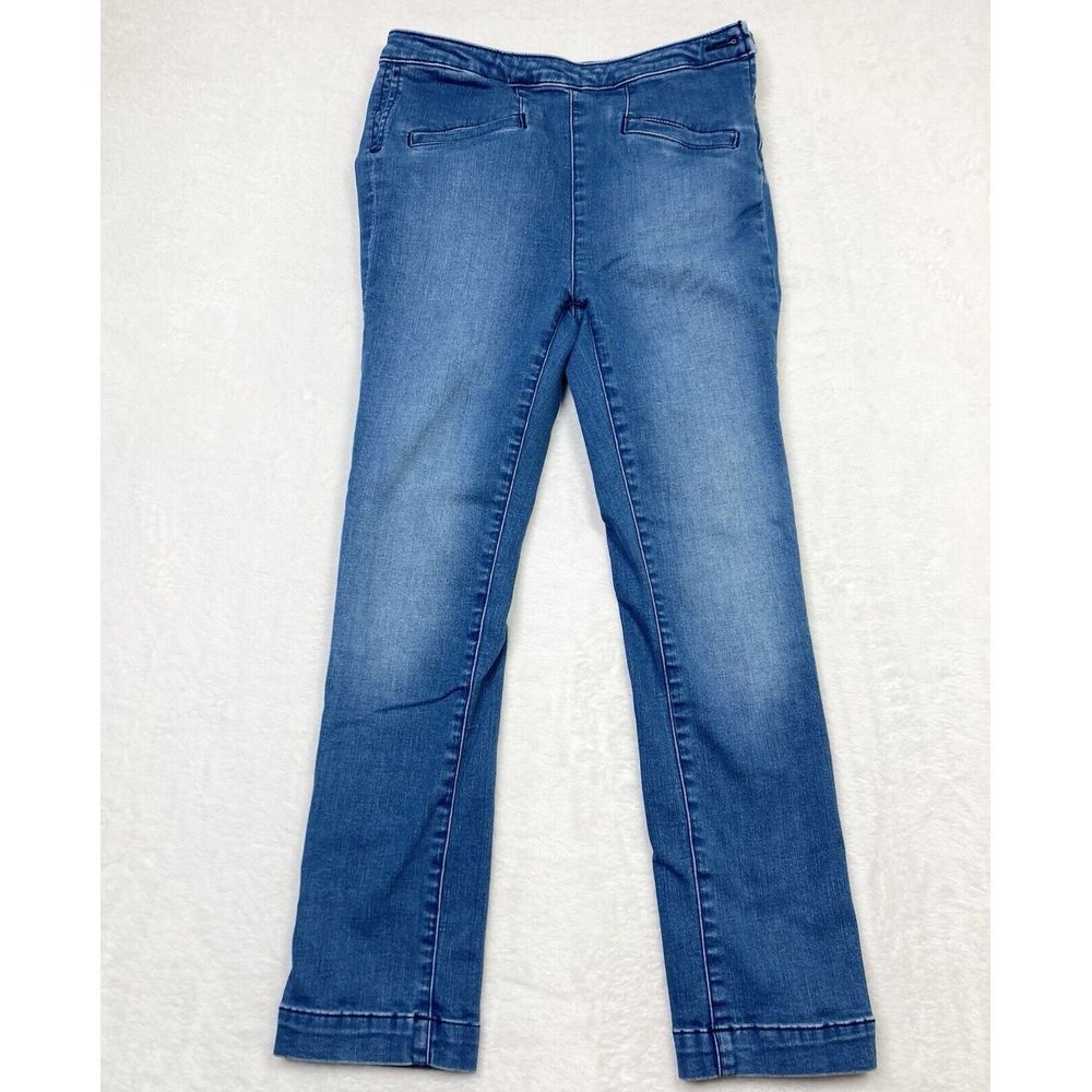 Pilcro Jeans Womesn 26 Blue Fade High Rise Denim Legging Side Zip Stretch Anthro